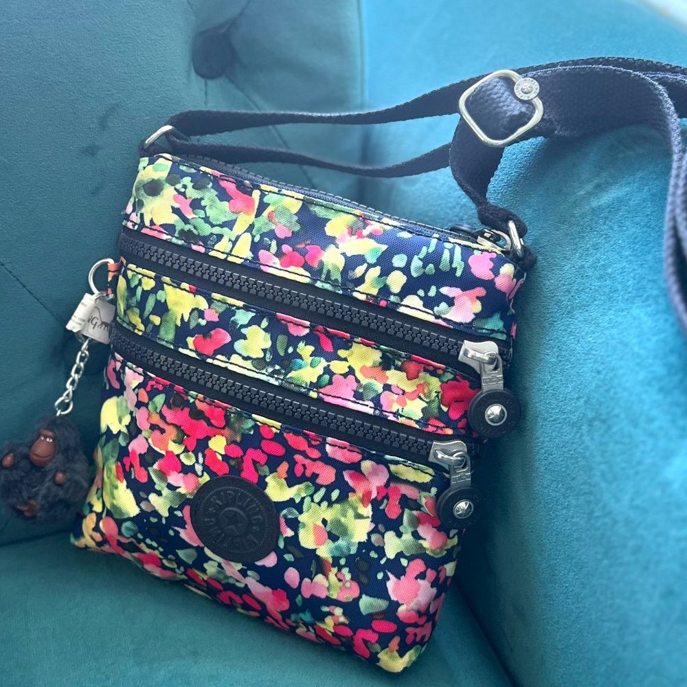 Kipling Keiko Printed Mini Crossbody Bag Gem